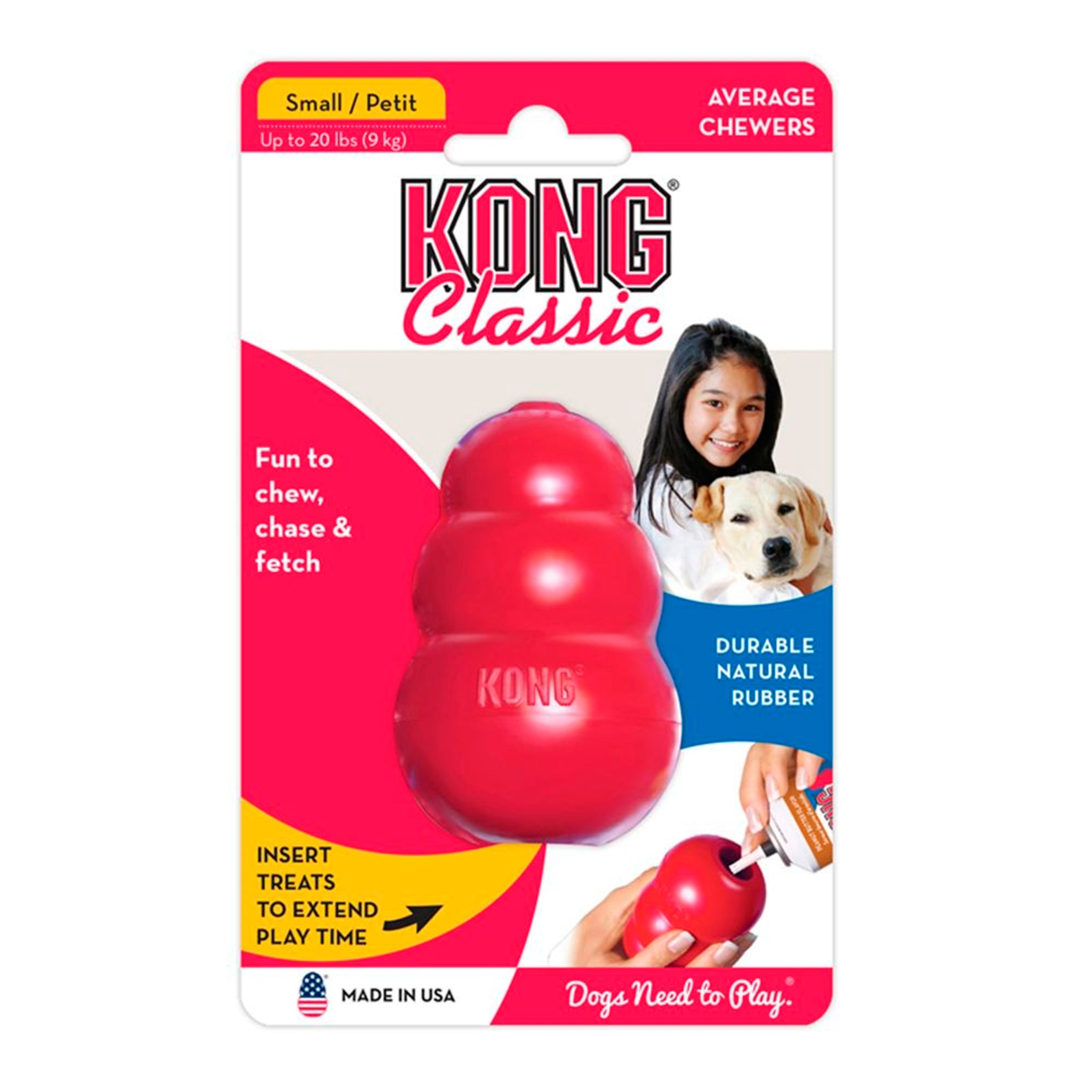 Kong Classic Röd S Hundleksak