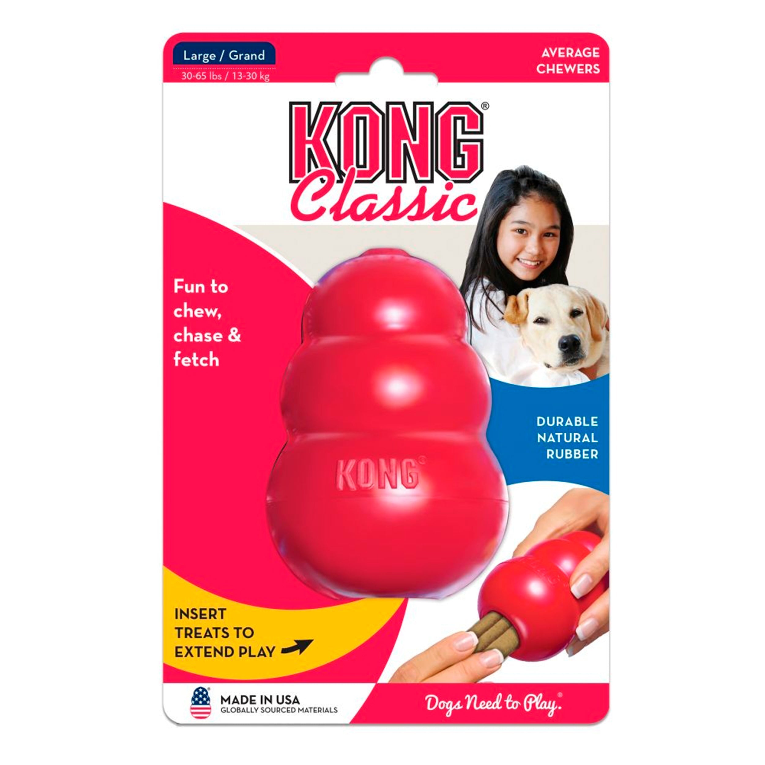 Kong Classic Röd L Hundleksak