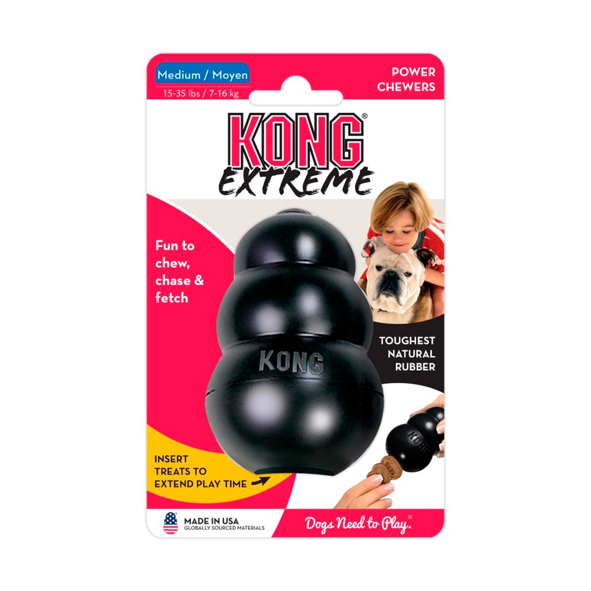 Kong Leksak Extreme Svart M