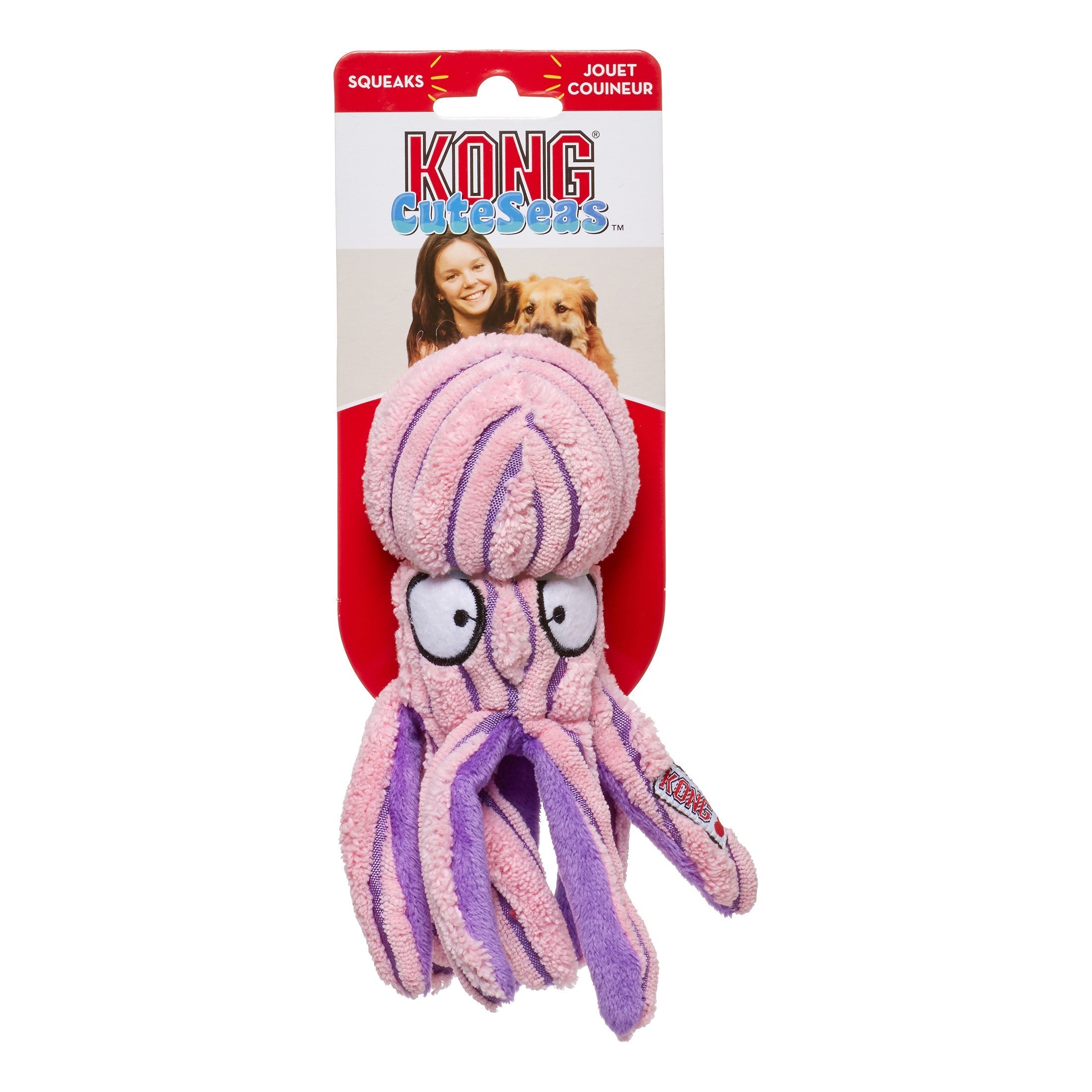 Kong Leksak Cuteseas Octopus Rosa S