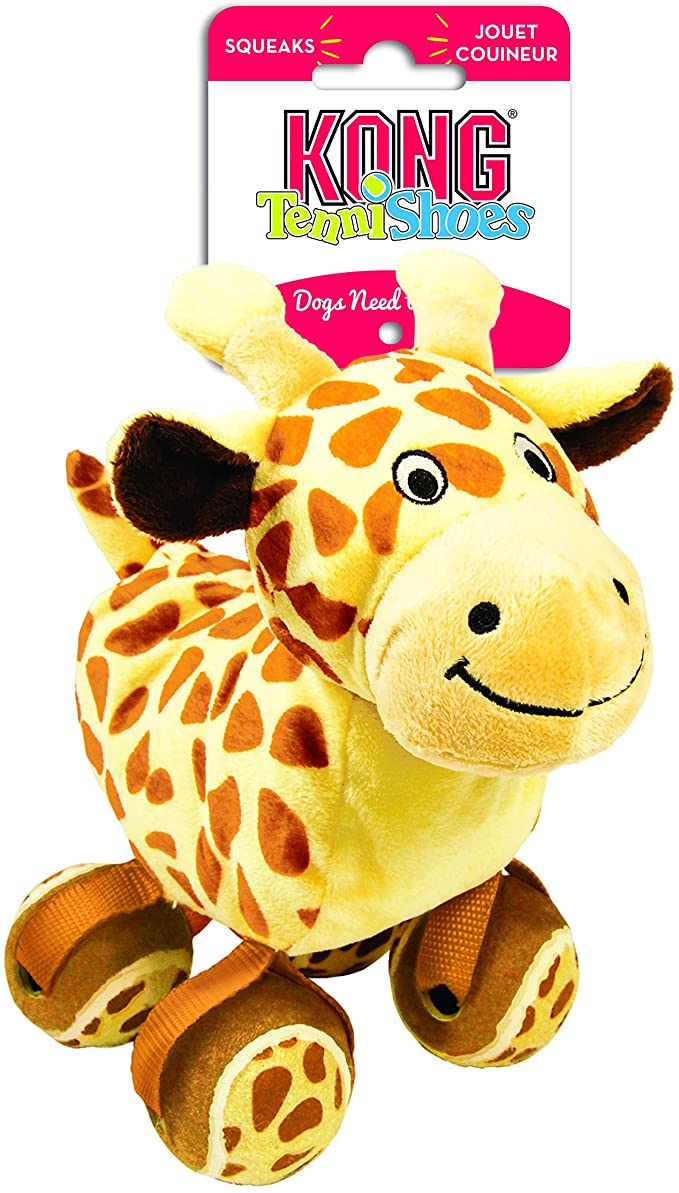 Kong Leksak Tennishoes Giraffe Brun S