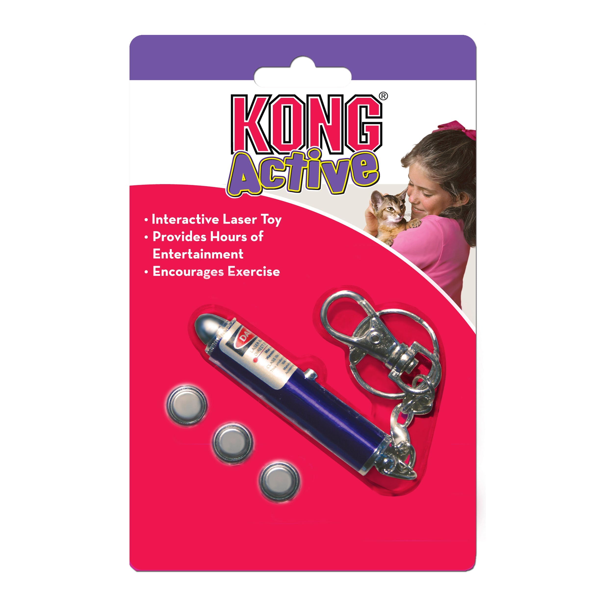 Kong Kattleksak Laser Pointer Lila 14cm