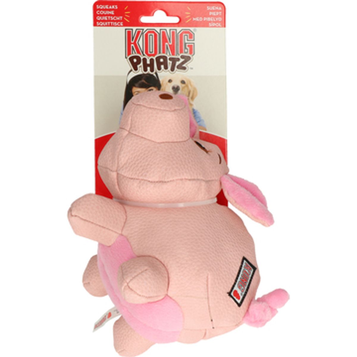 Kong Leksak Phatz Pig Rosa S