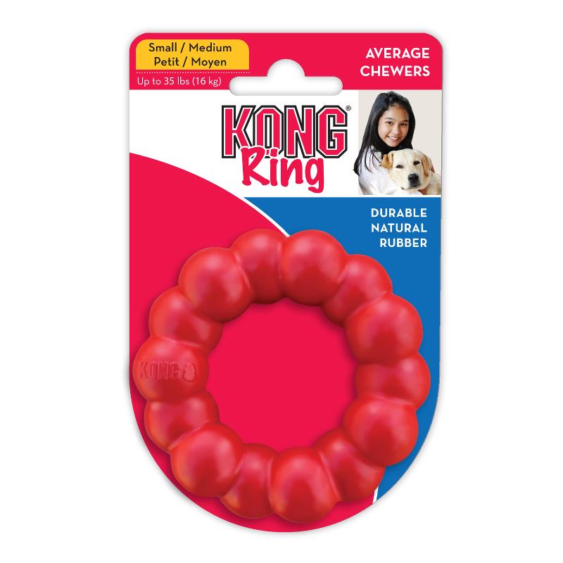 Kong Leksak Ring Classic Röd S/m