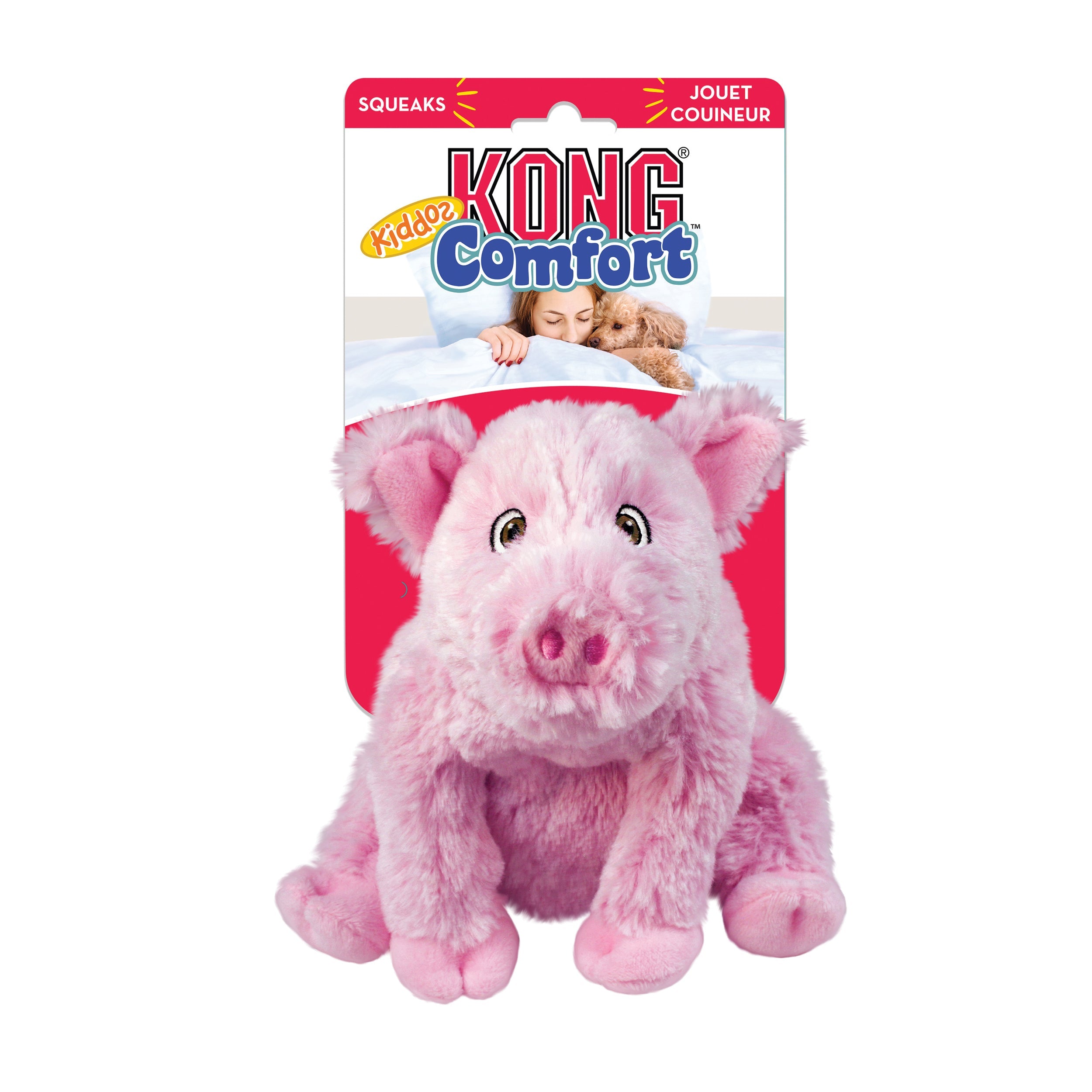 Kong Leksak Komfort Kiddos Pig Rosa S