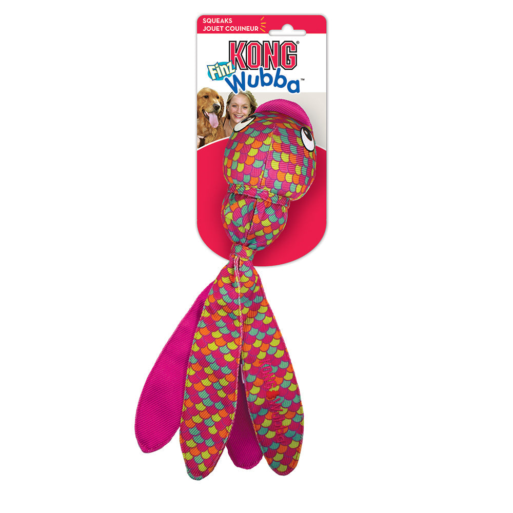 Kong Leksak Wubba Finz Rosa S