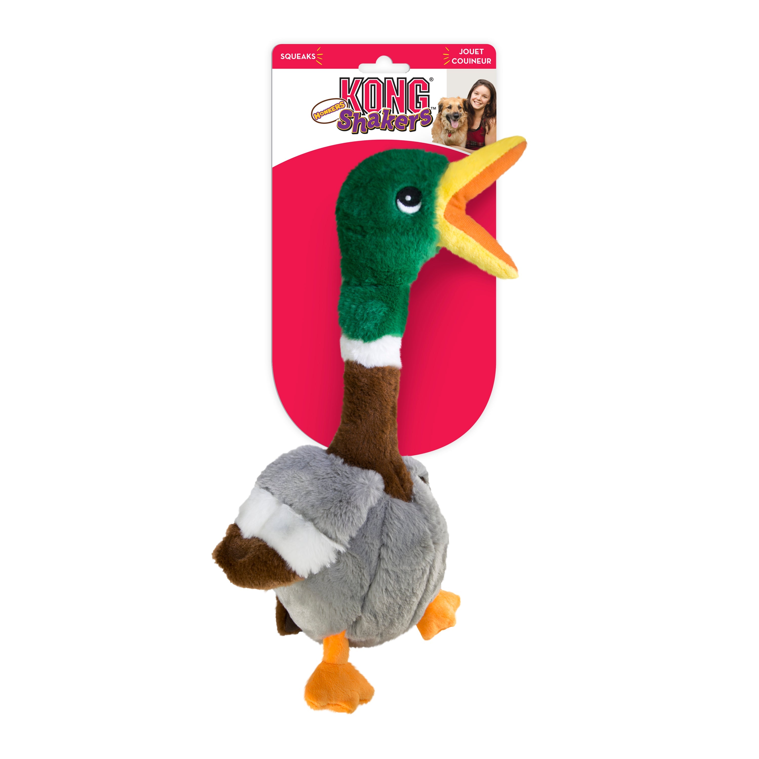 Kong Leksak Shakers Honkers Duck Grå S