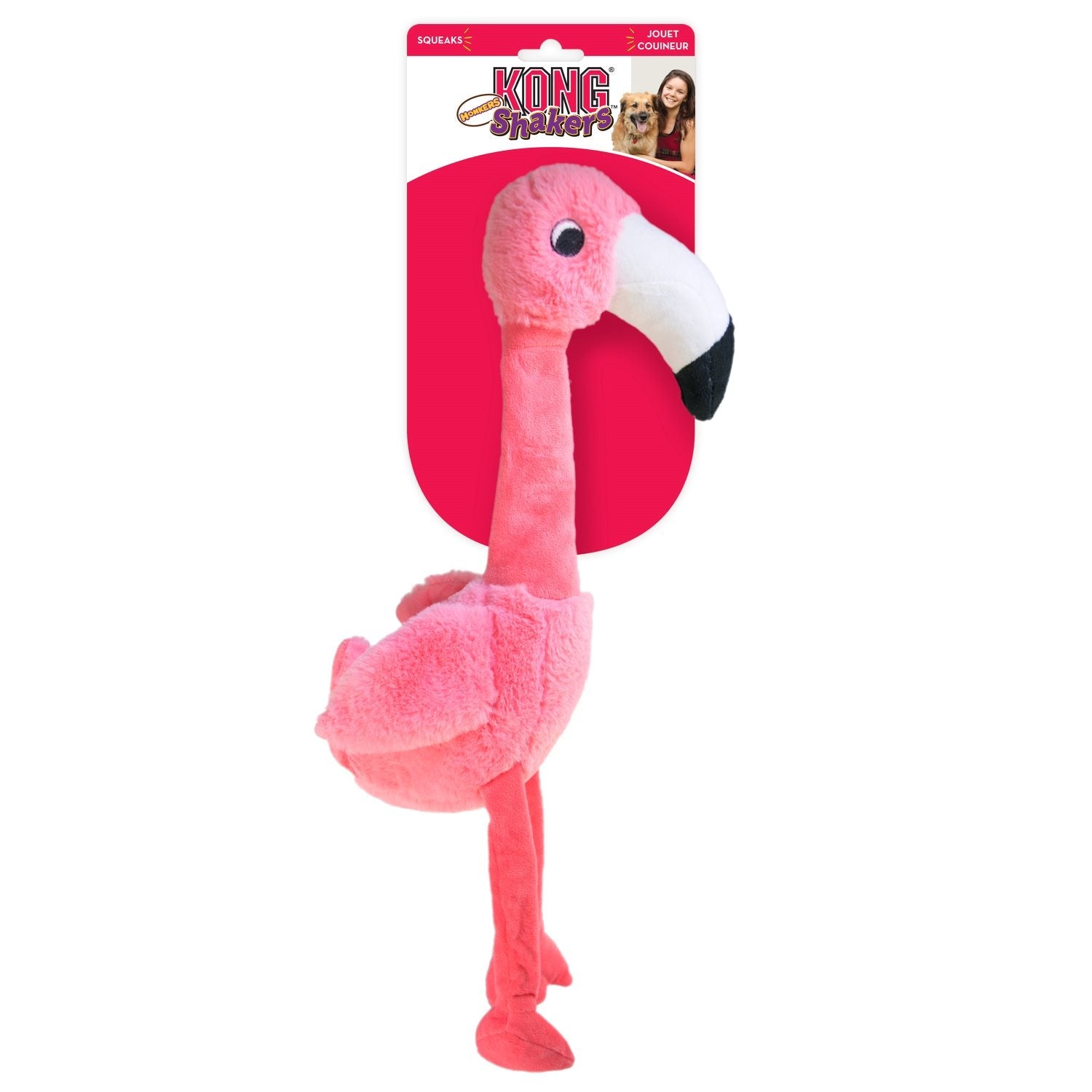 Kong Leksak Shakershonkers Flamingo Rosa S