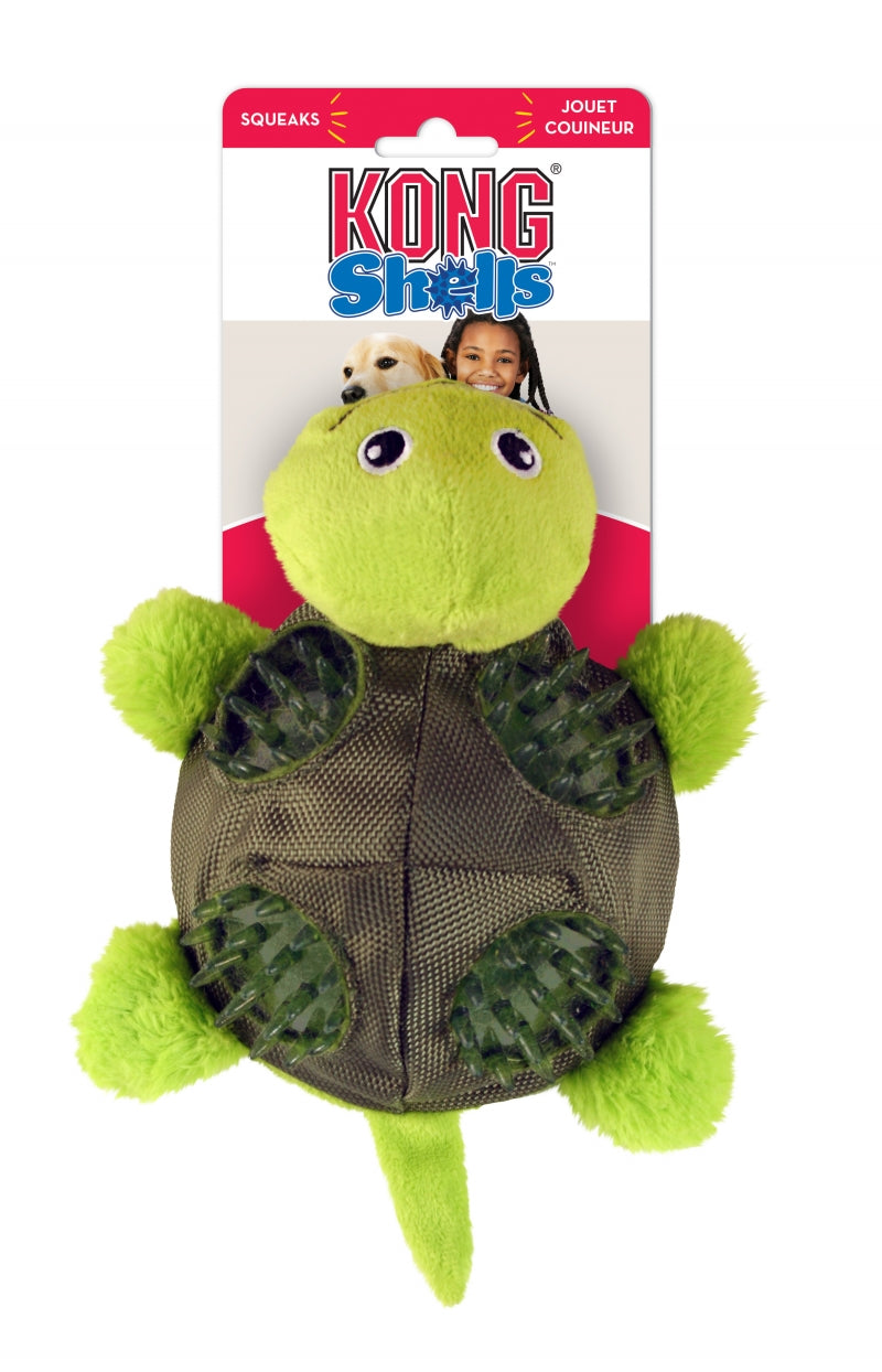 Kong Leksak Shells Turtle Grön L