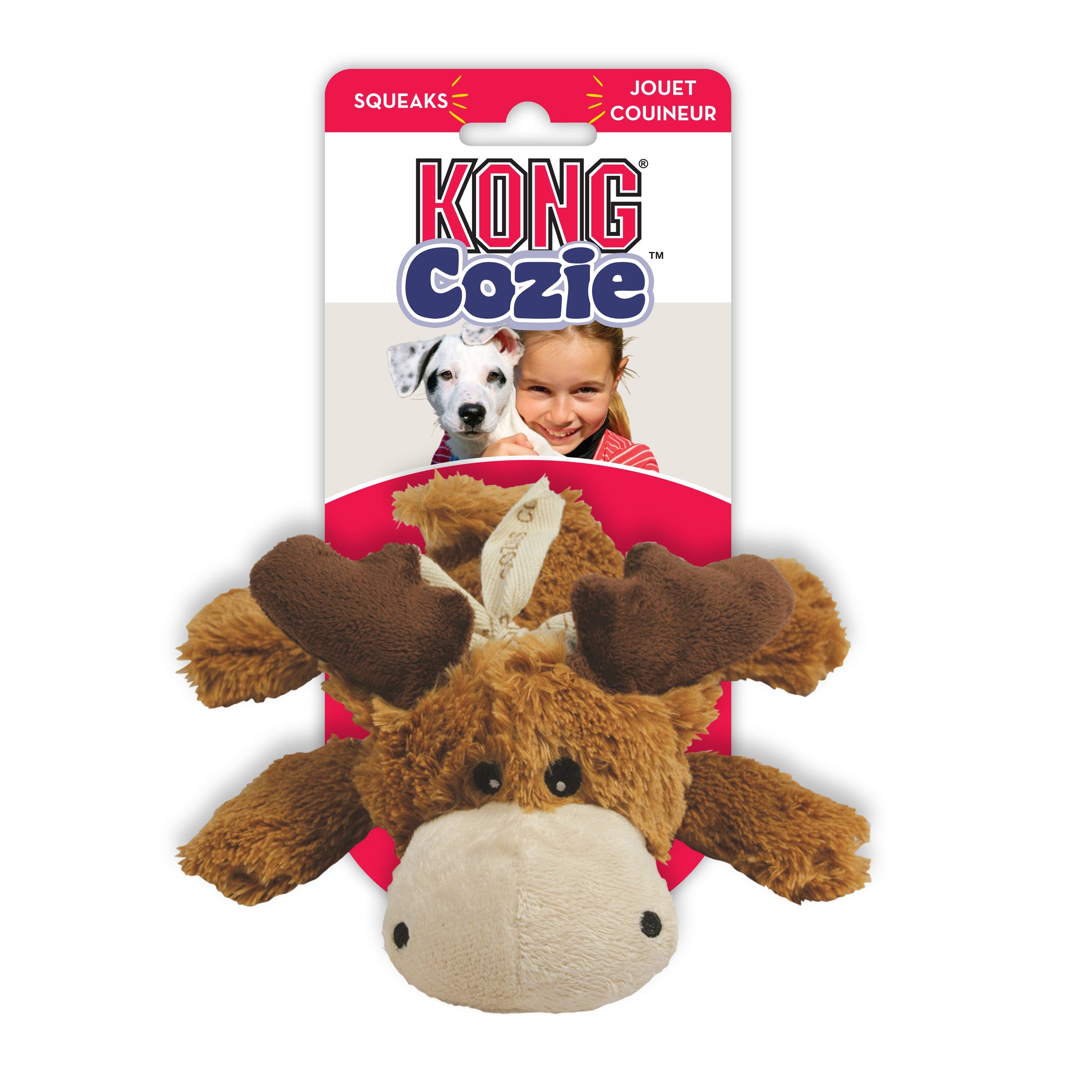 Kong Leksak Cozie Marvin Moose Brun Xl