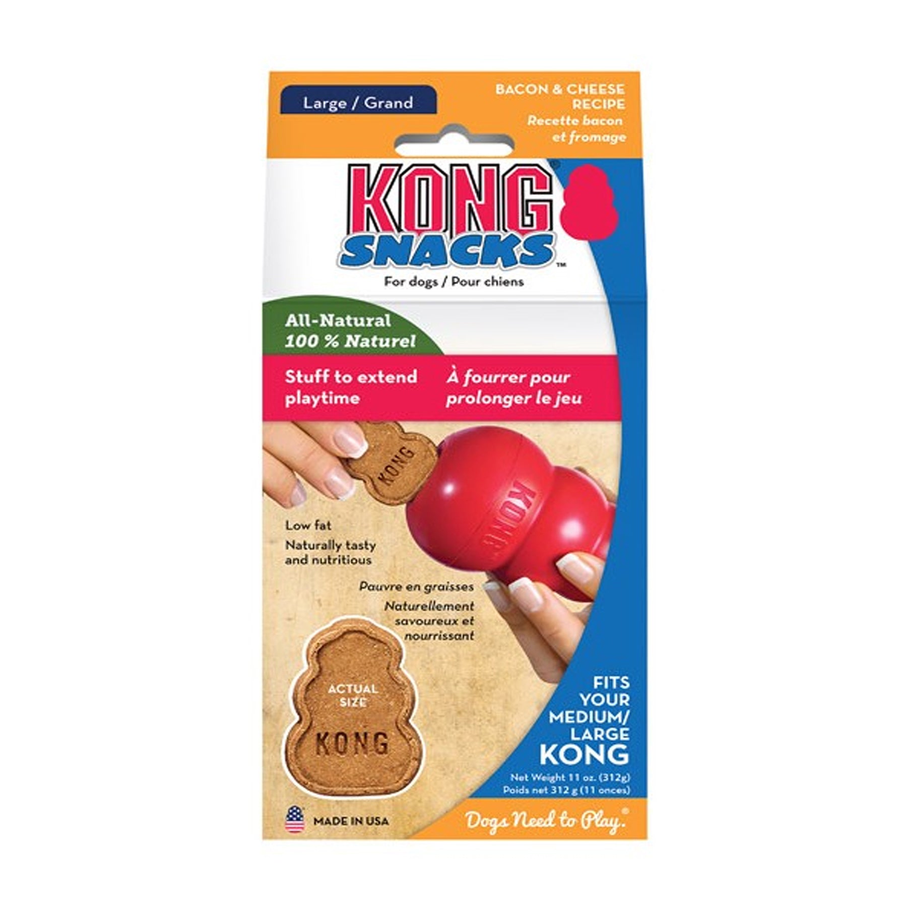 Kong Bacon Cheese Snacks 198g