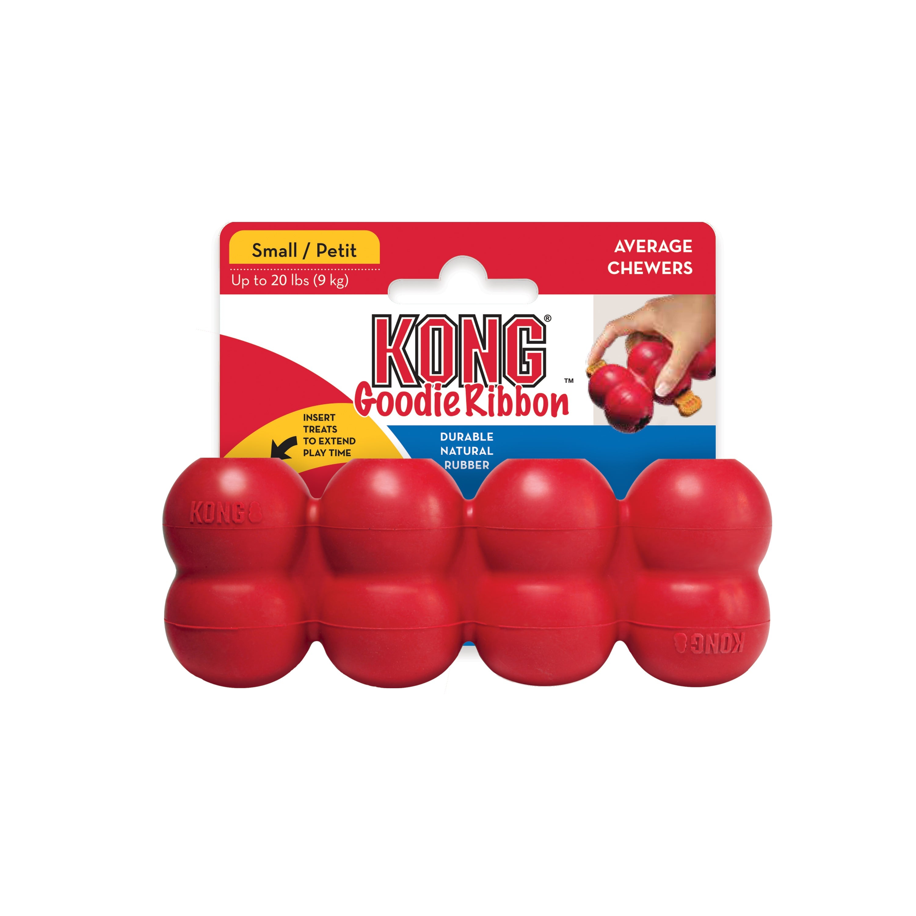 Kong Leksak Goodie Ribbon Röd S