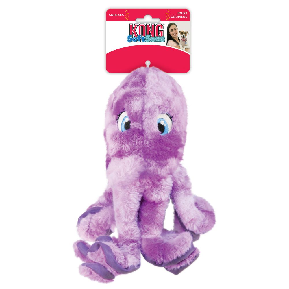 Kong Leksak Softseas Octopus Lila L