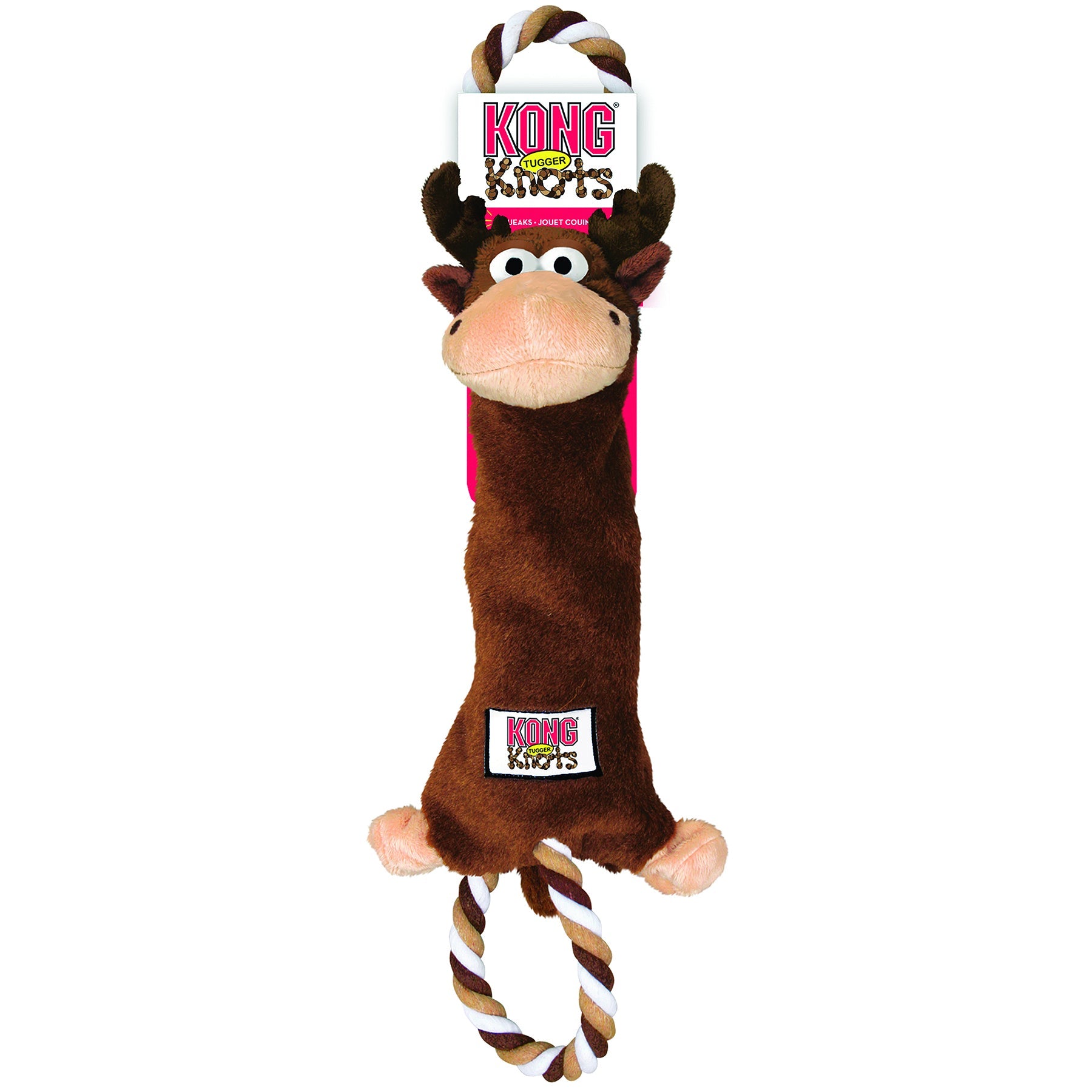 Kong Leksak Tugger Knots Moose Brun M/l