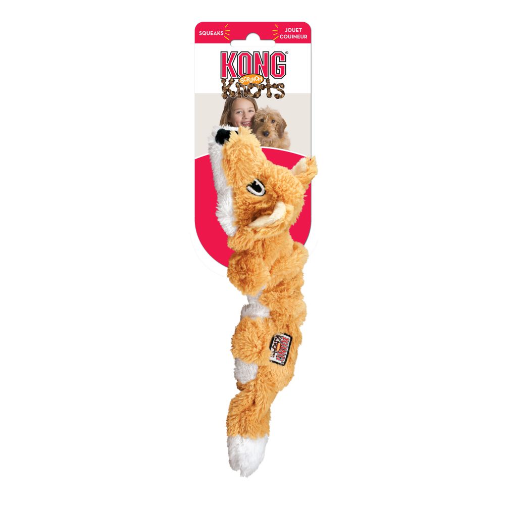 Kong Leksak Scrunch Knots Fox Orange M/l