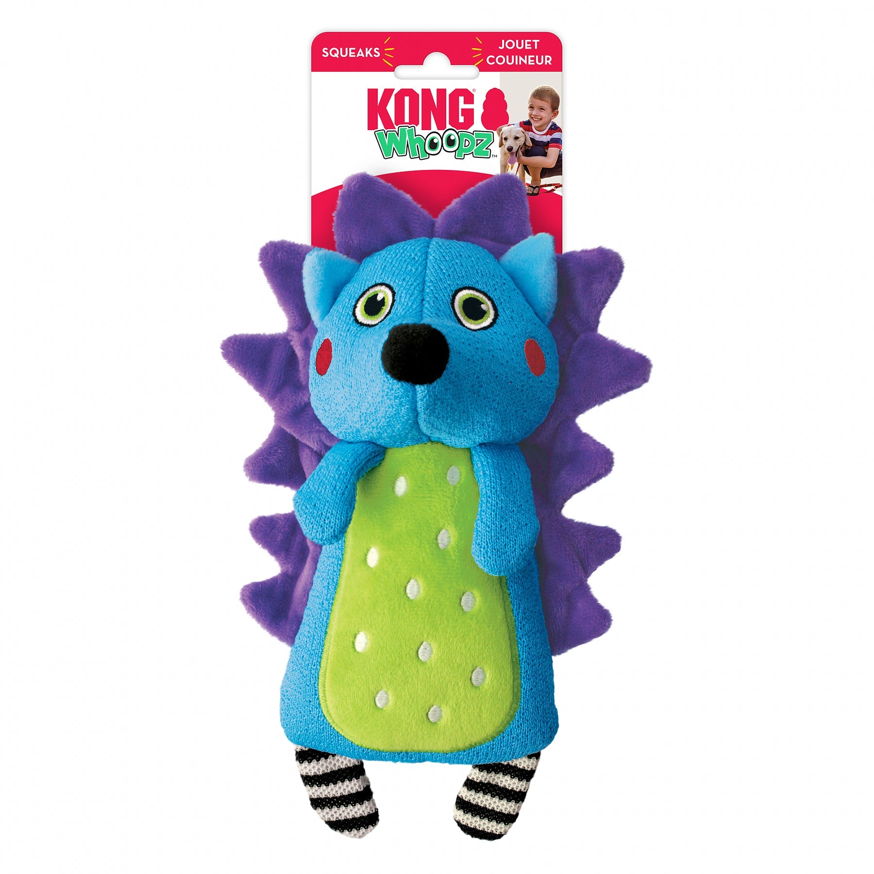 Kong Leksak Whoopz Hedgehog Flerfärgad M