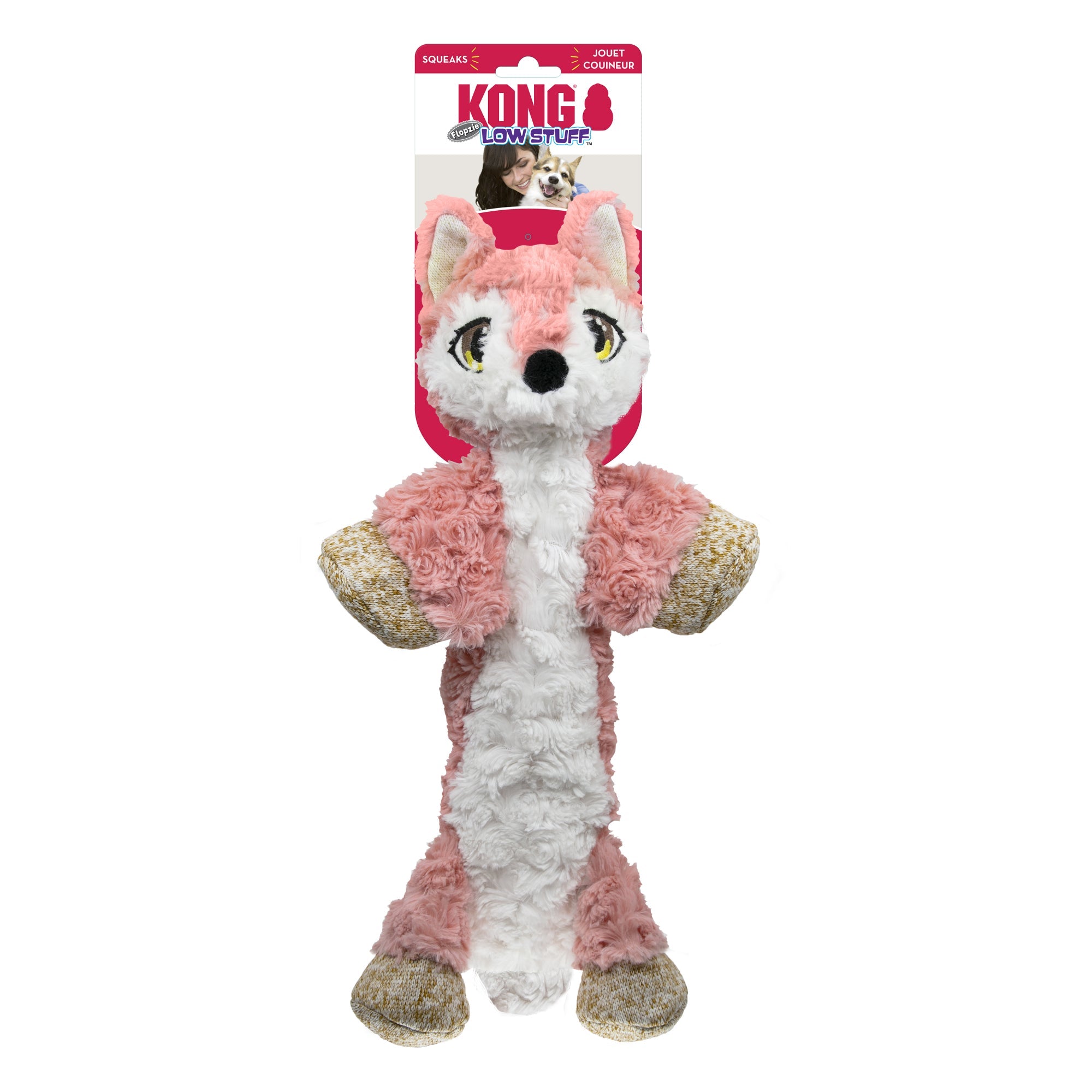 Kong Leksak Low Stuff Flopzie Fox Rosa M