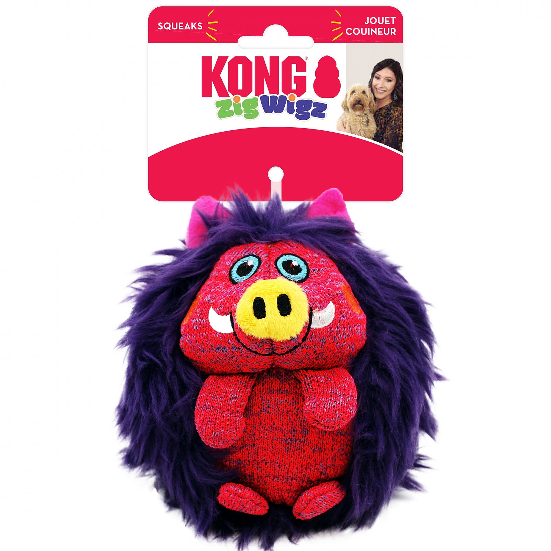 Kong Leksak Zigwigz Warthog Flerfärgad M