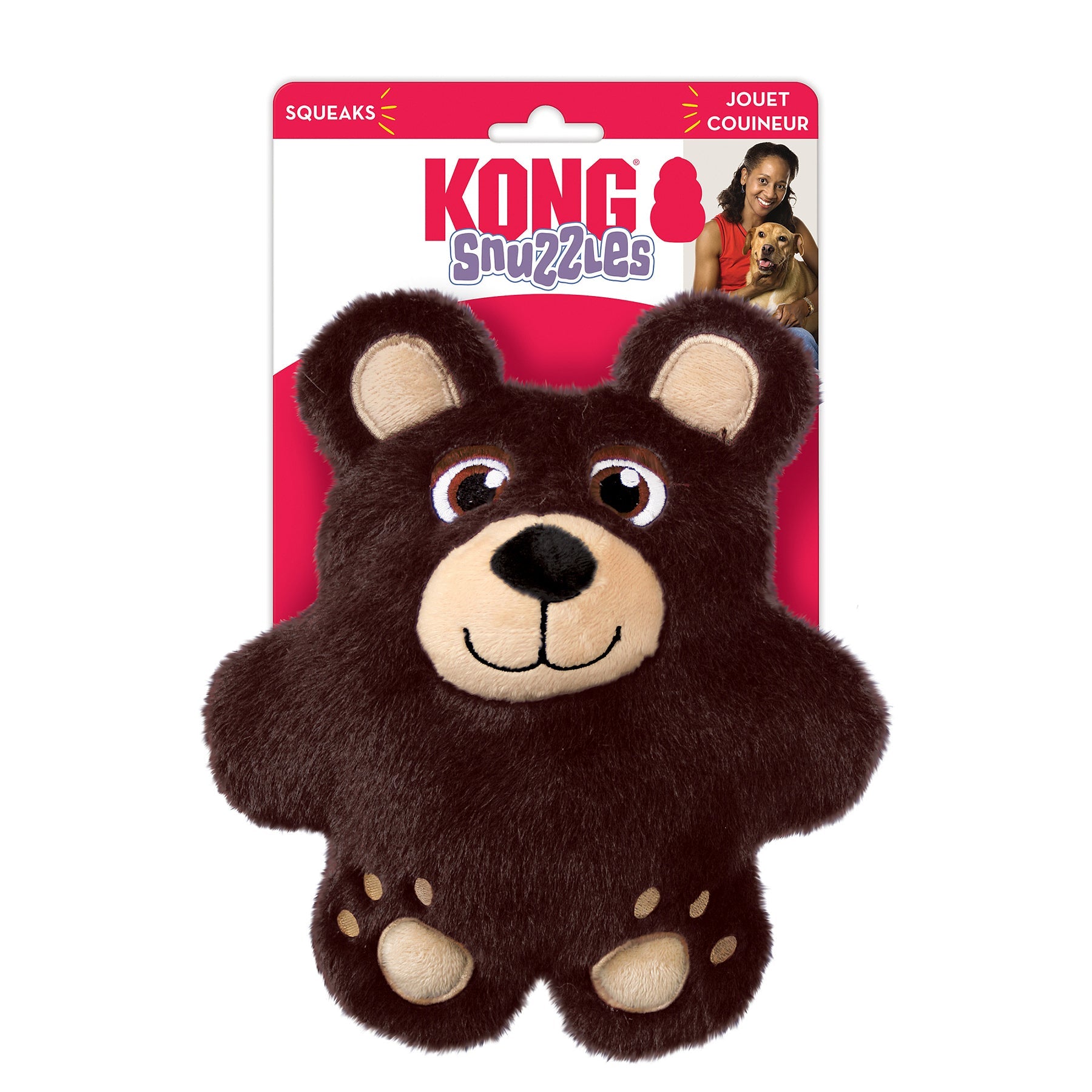 Kong Leksak Snuzzles Bear Brun M