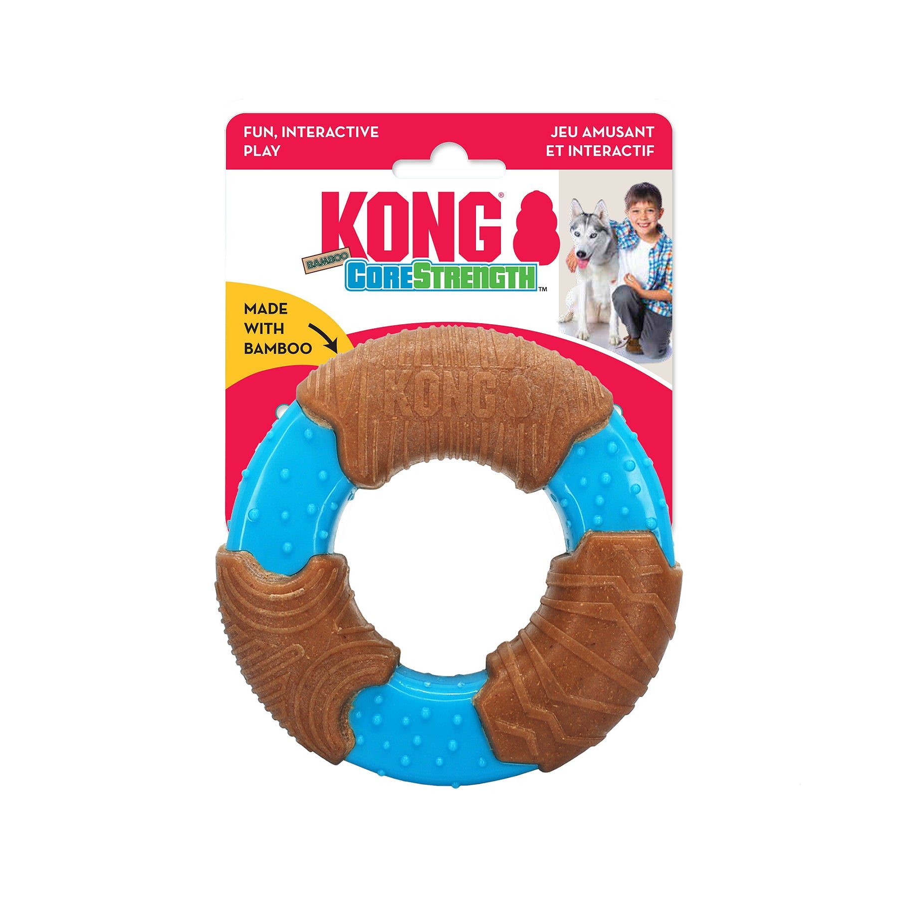 Kong Leksak Corestrength Bamboo Ring S