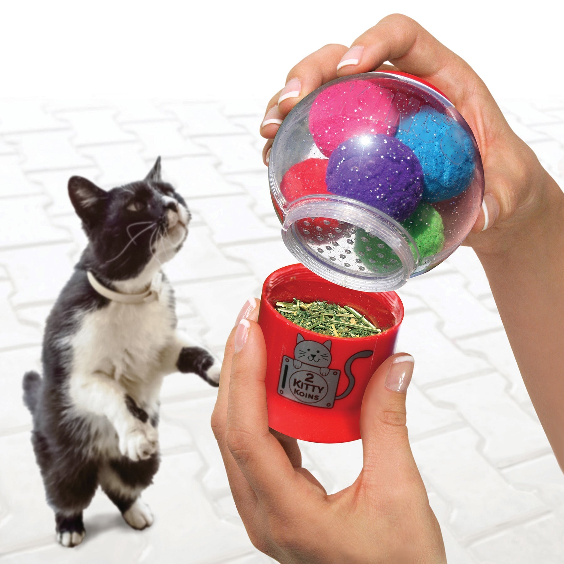 Kong Kattleksak Catnip Infuser Flerfärgad 10cm