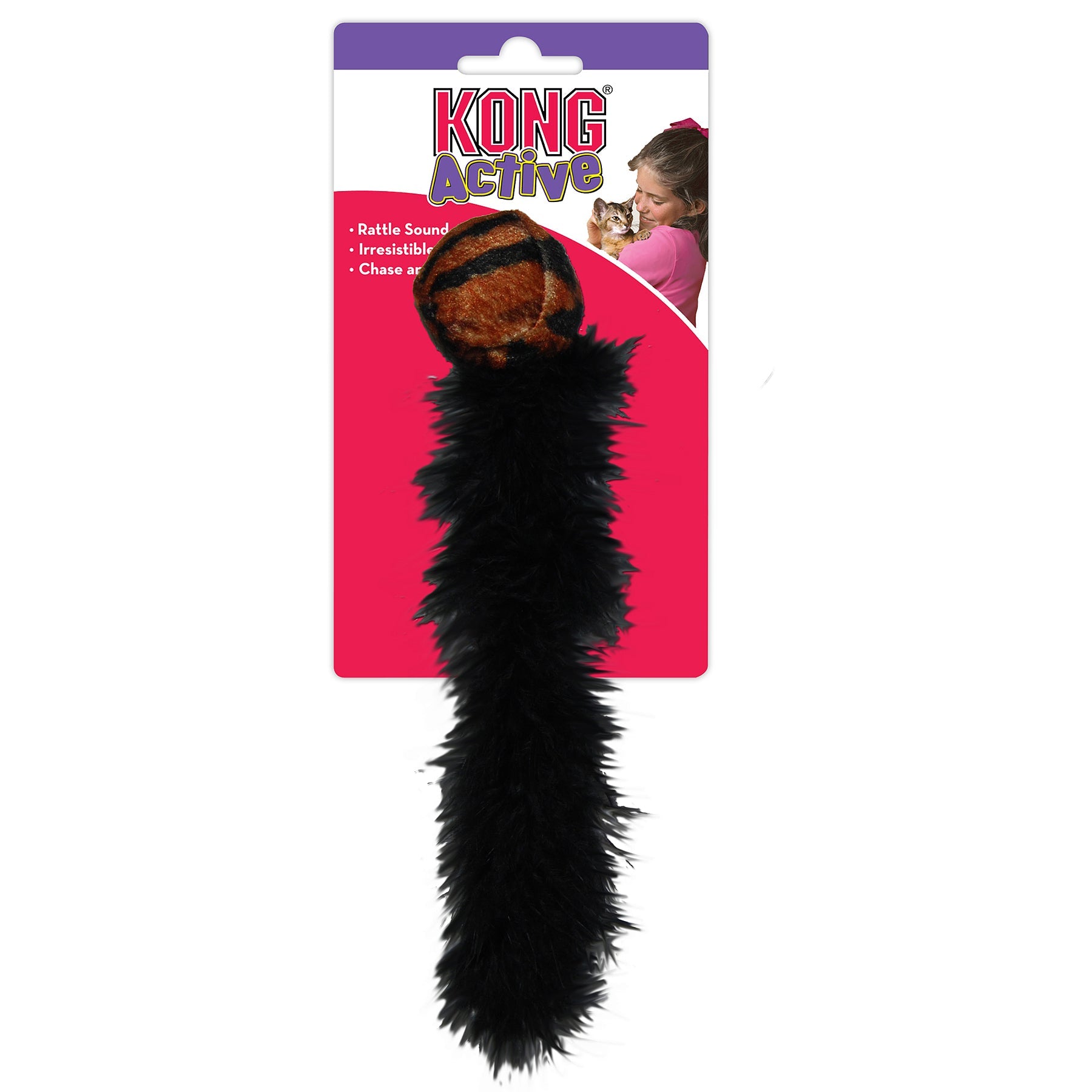 Kong Kattleksak Active Wild Tails Mix 23cm