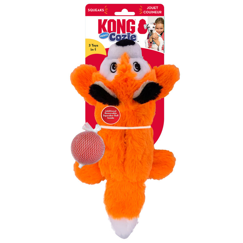 Kong Leksak Cozie Pocketz Fox 5cm