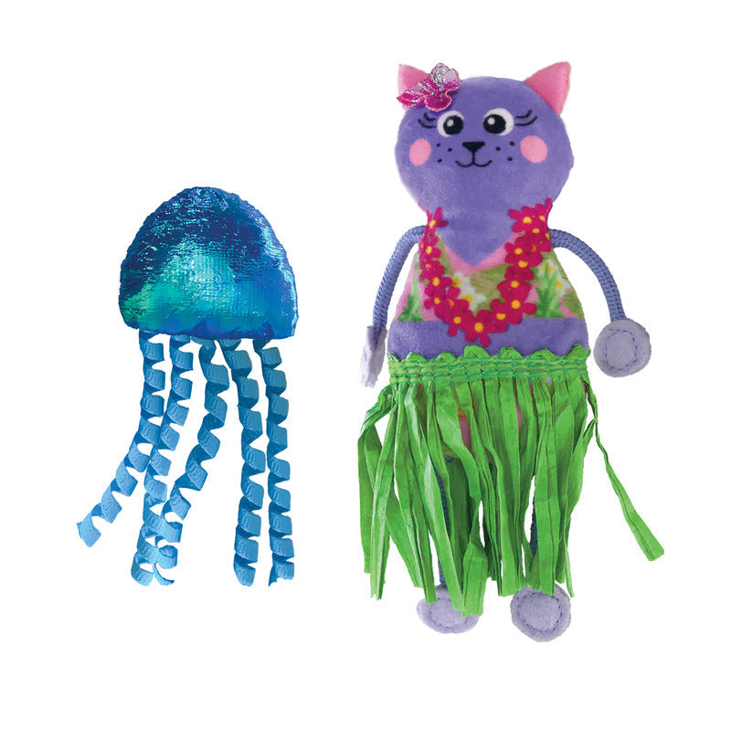 Kong Kattleksak Tropics Hula 2p Flerfärgad 3cm