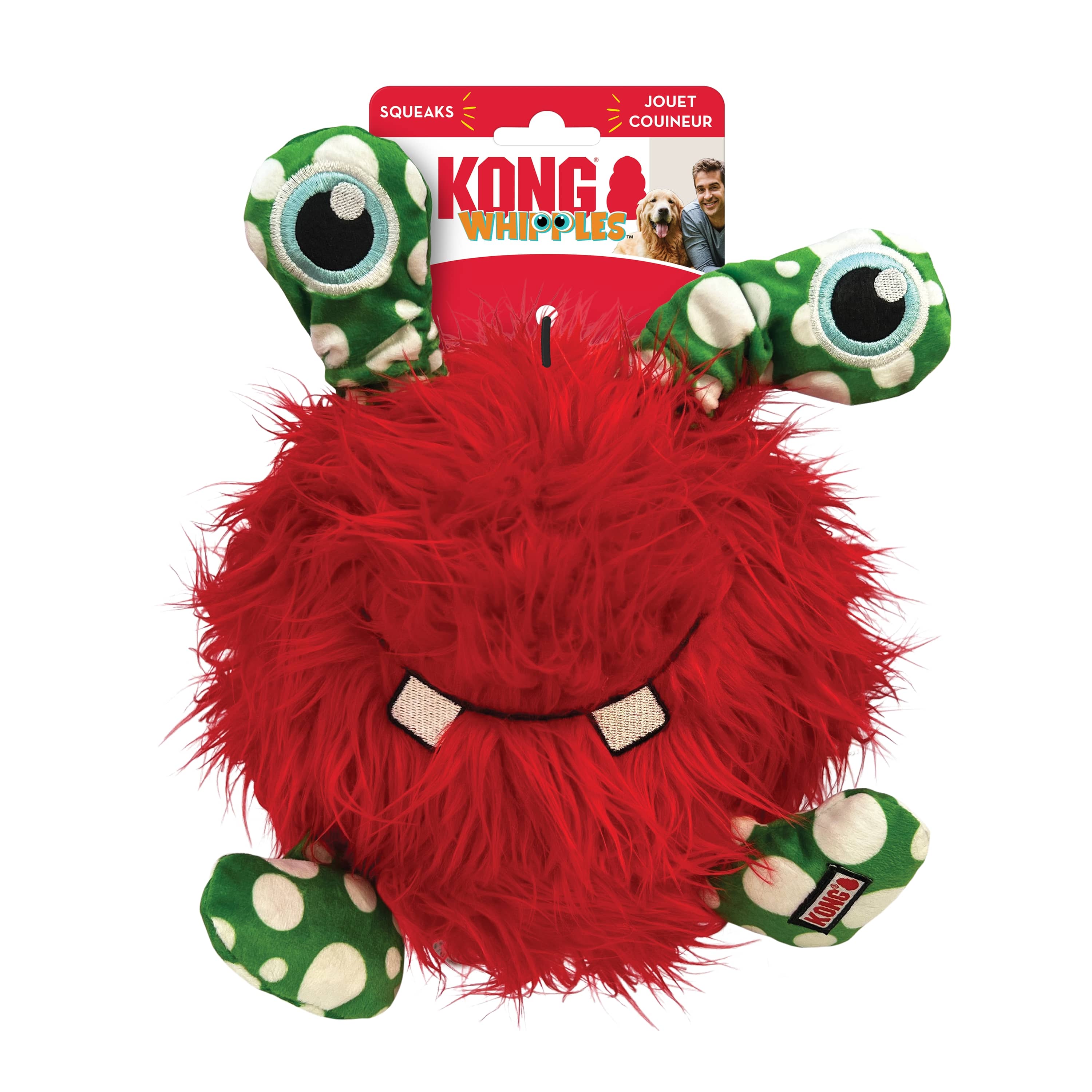 Kong Leksak Holiday Whipples Röd Xl