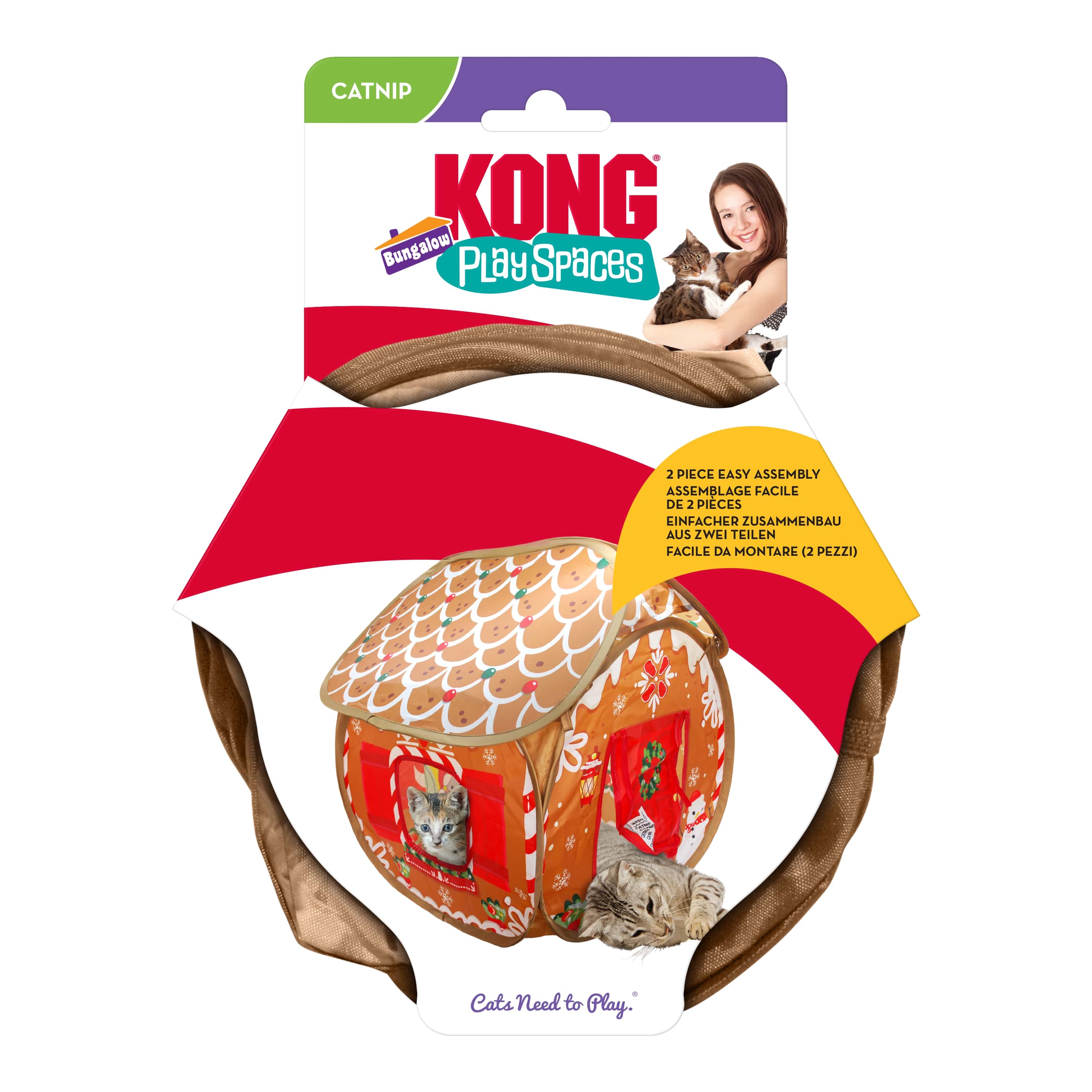 Kong Kattleksak Spaces Bungalow Gingerbread Brun