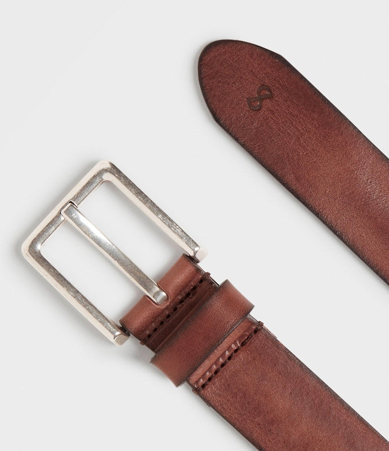 Saddler Ribe Läderbälte - Brun - Travels And Bags