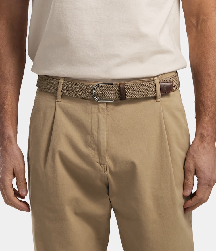 Saddler Ekberg textilbälte - Beige - Travels And Bags