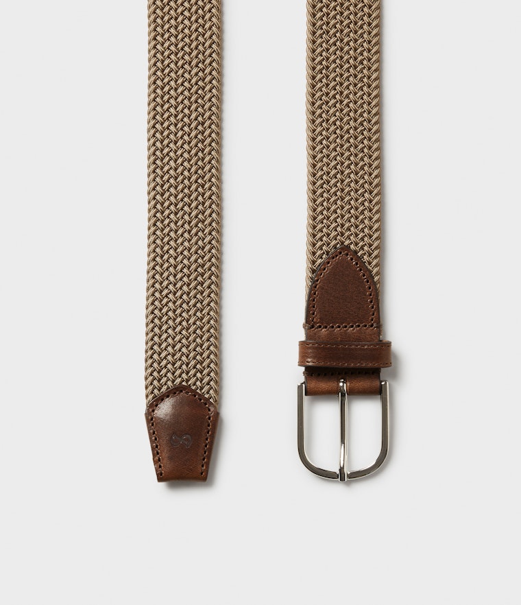 Saddler Ekberg textilbälte - Beige - Travels And Bags