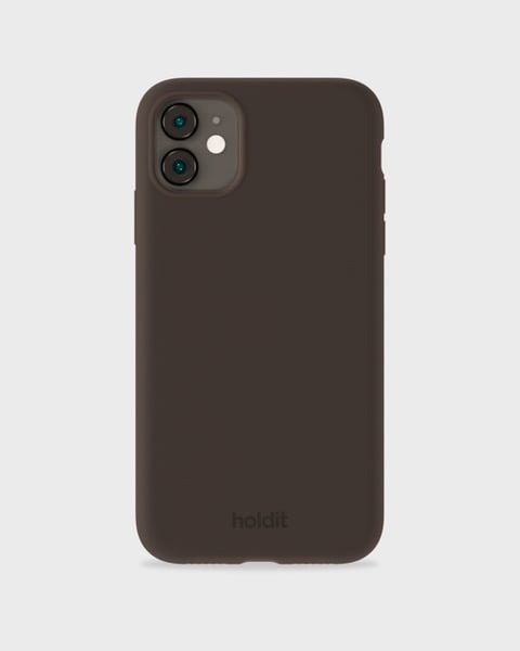 Holdit Telefonskal Silicone iPhone 11/XR - Mörkbrun - Travels And Bags