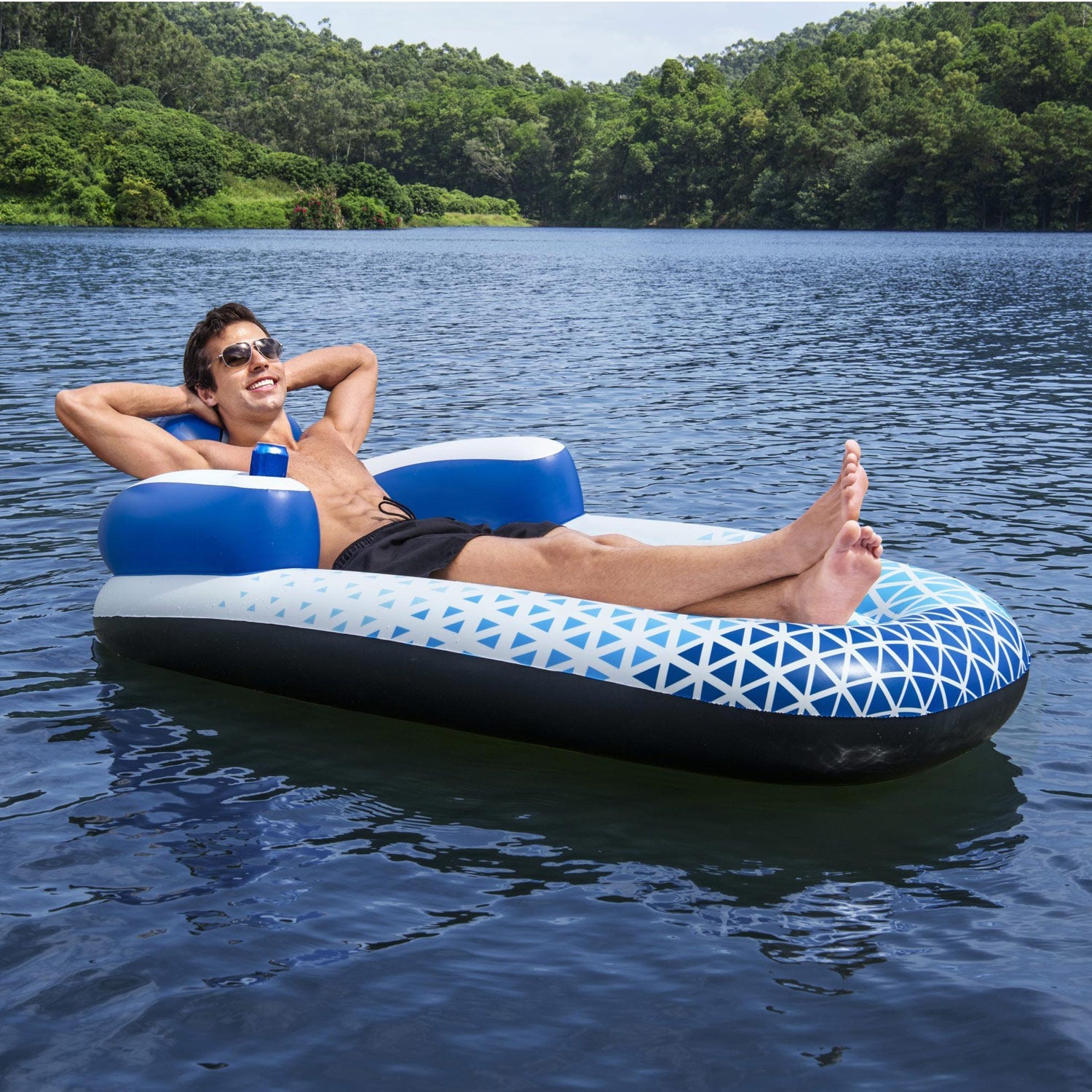 Bestway - Indigo Wave Lounge 1.91m x 1.07m Luft Badmadrass Bestway