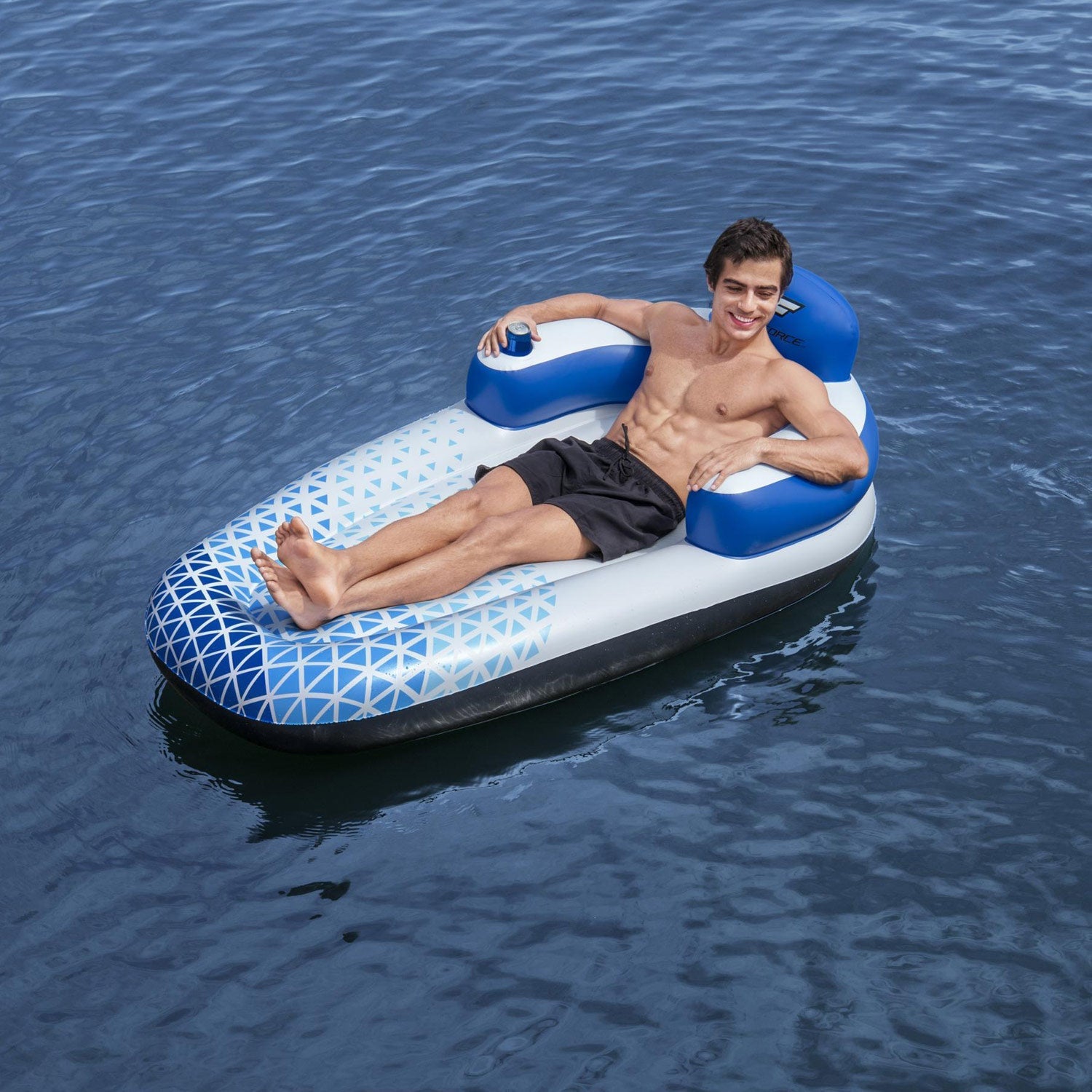 Bestway - Indigo Wave Lounge 1.91m x 1.07m Luft Badmadrass Bestway