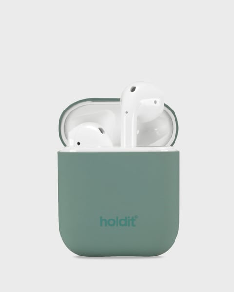Holdit Airpodsfodral Silicone AirPods 1&2 - Grön