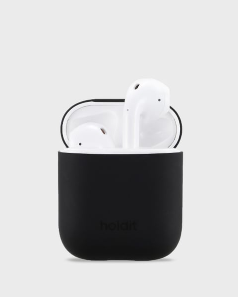 Holdit Airpodsfodral Silicone AirPods 1&2 - Svart