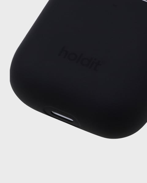 Holdit Airpodsfodral Silicone AirPods 1&2 - Svart