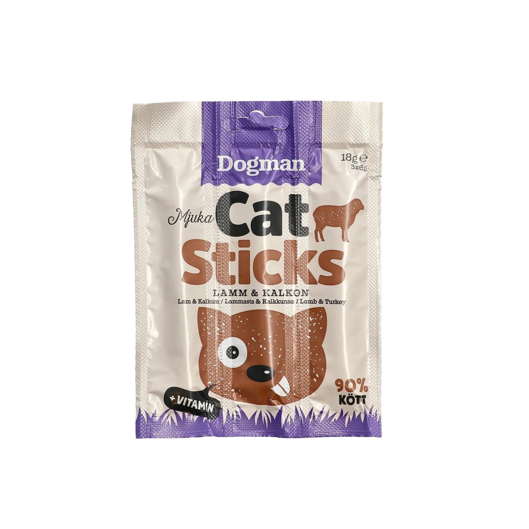 Dogman Cat Sticks 3p Kalkon Och Lamm
