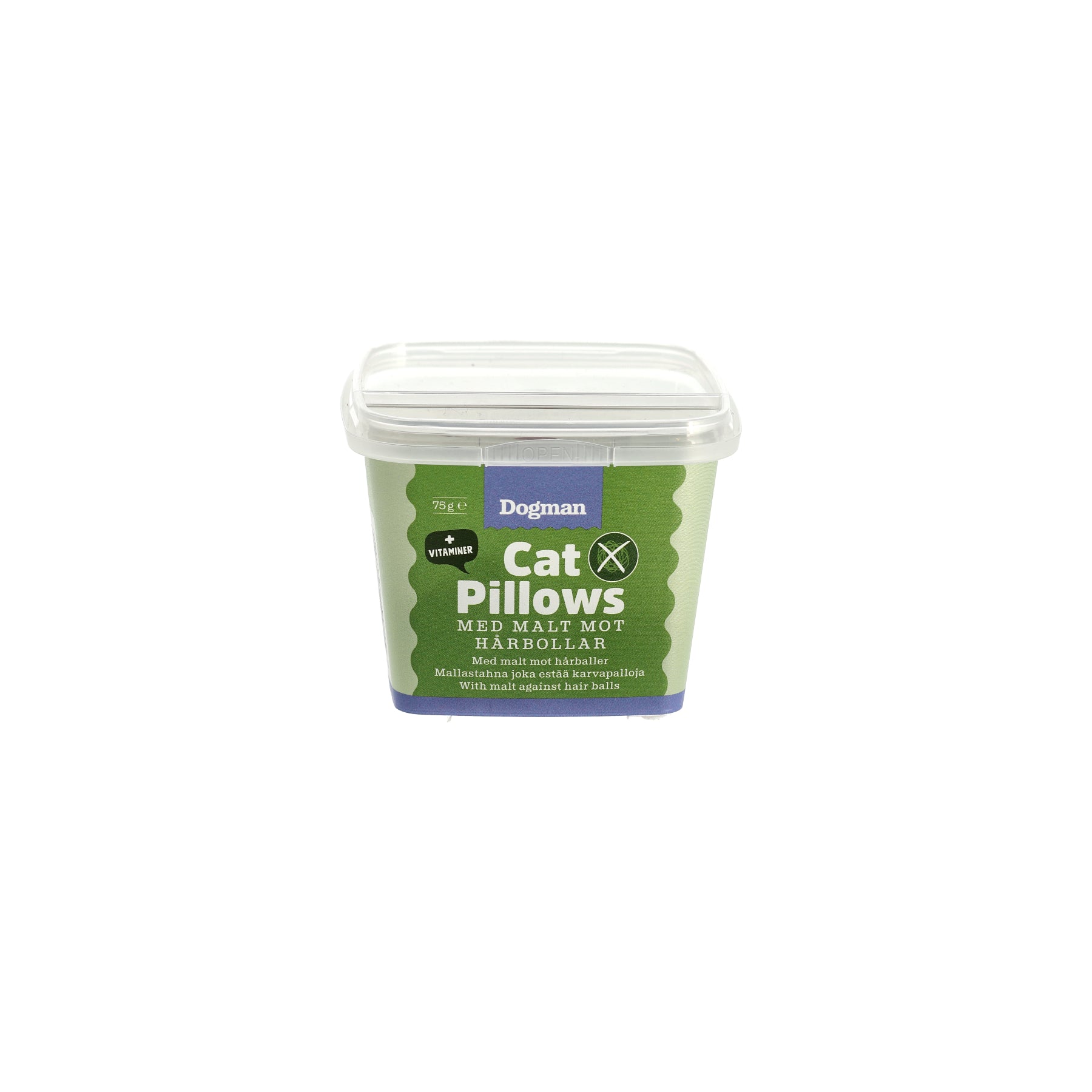 Dogman Cat Pillows Anti-hårboll 75g