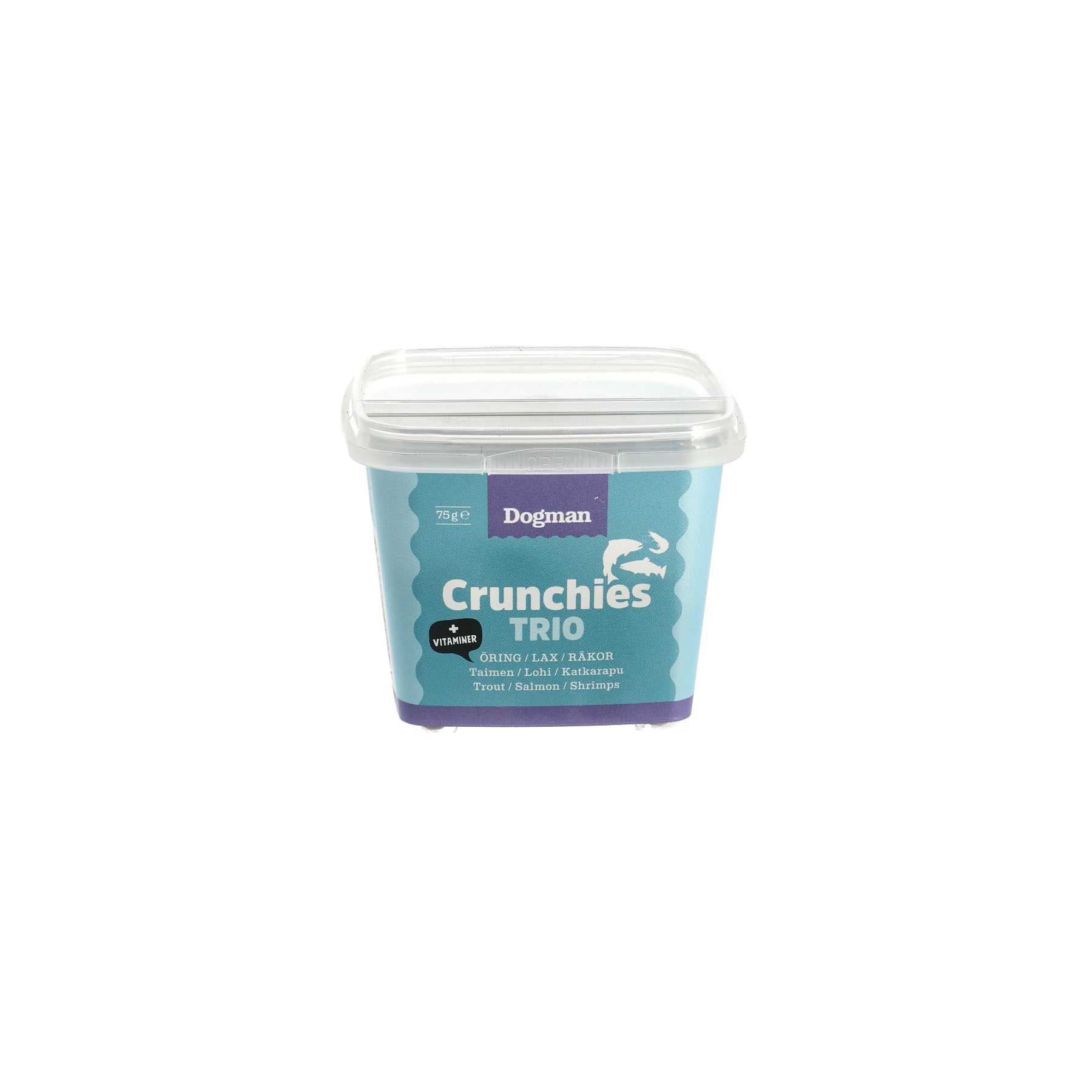 Dogman Crunchies Fisk Trio 75g