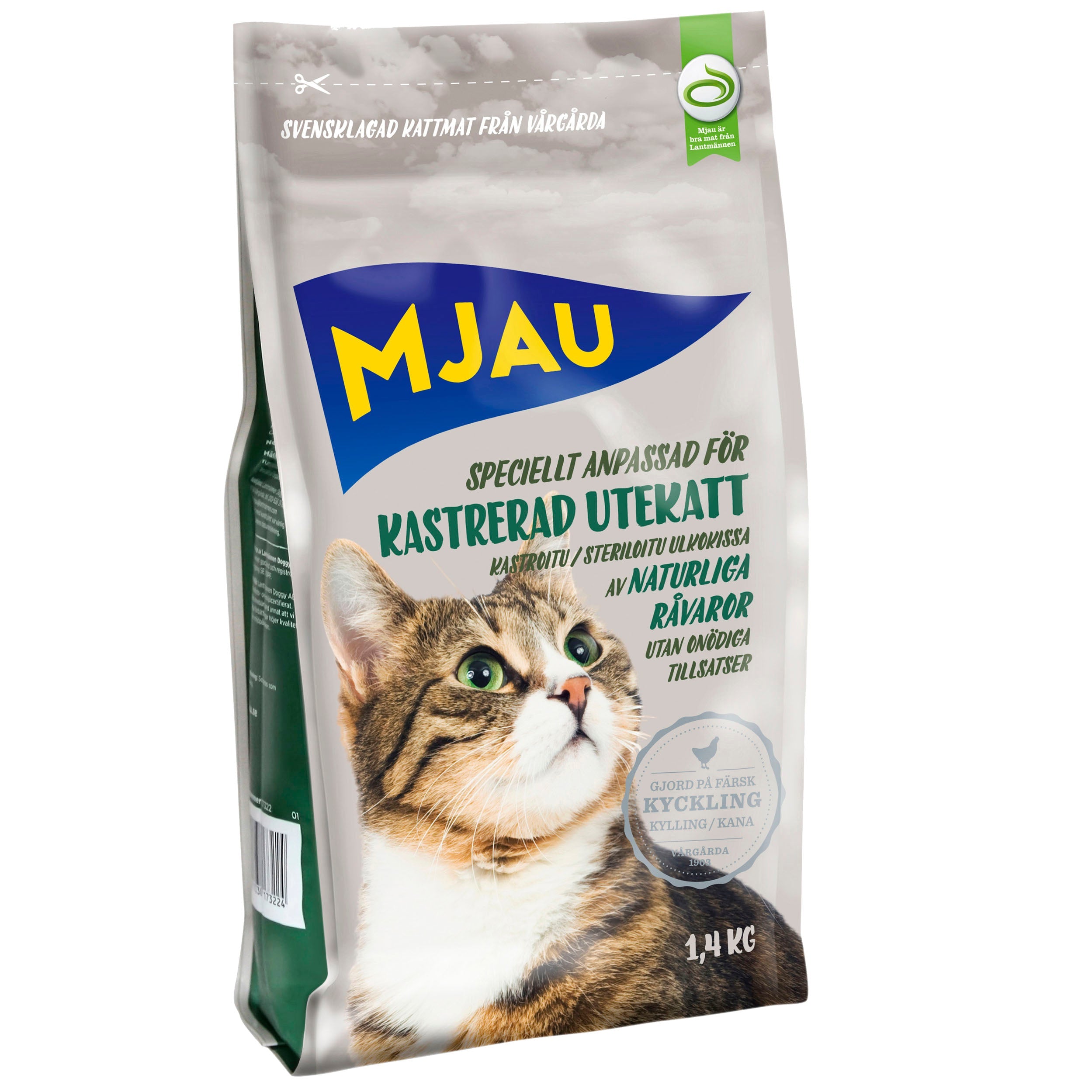 Mjau Kastrerad Utekatt 1,4kg