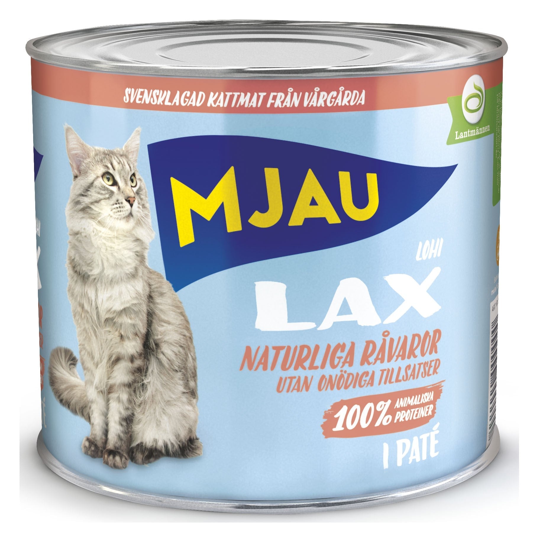 Mjau Paté Blötmat Med Lax 635g