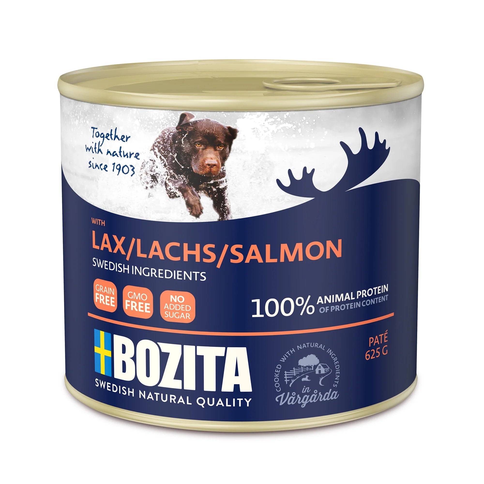 Bozita Paté Våtfoder För Hund Med Lax 625g