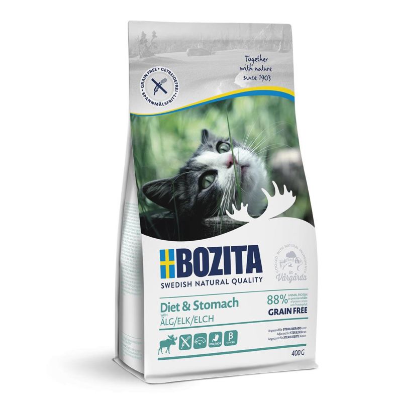 Bozita Diet & Stomach Elk Grain Free Kattmat 400g