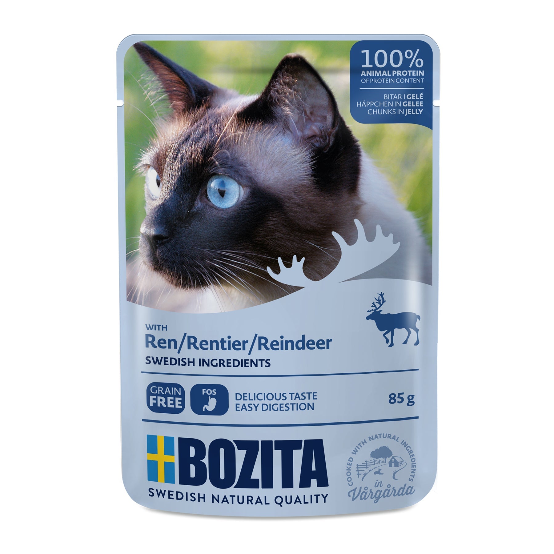 Bozita Reindeer Chunks In Jelly Våtfoder För Katt 85g
