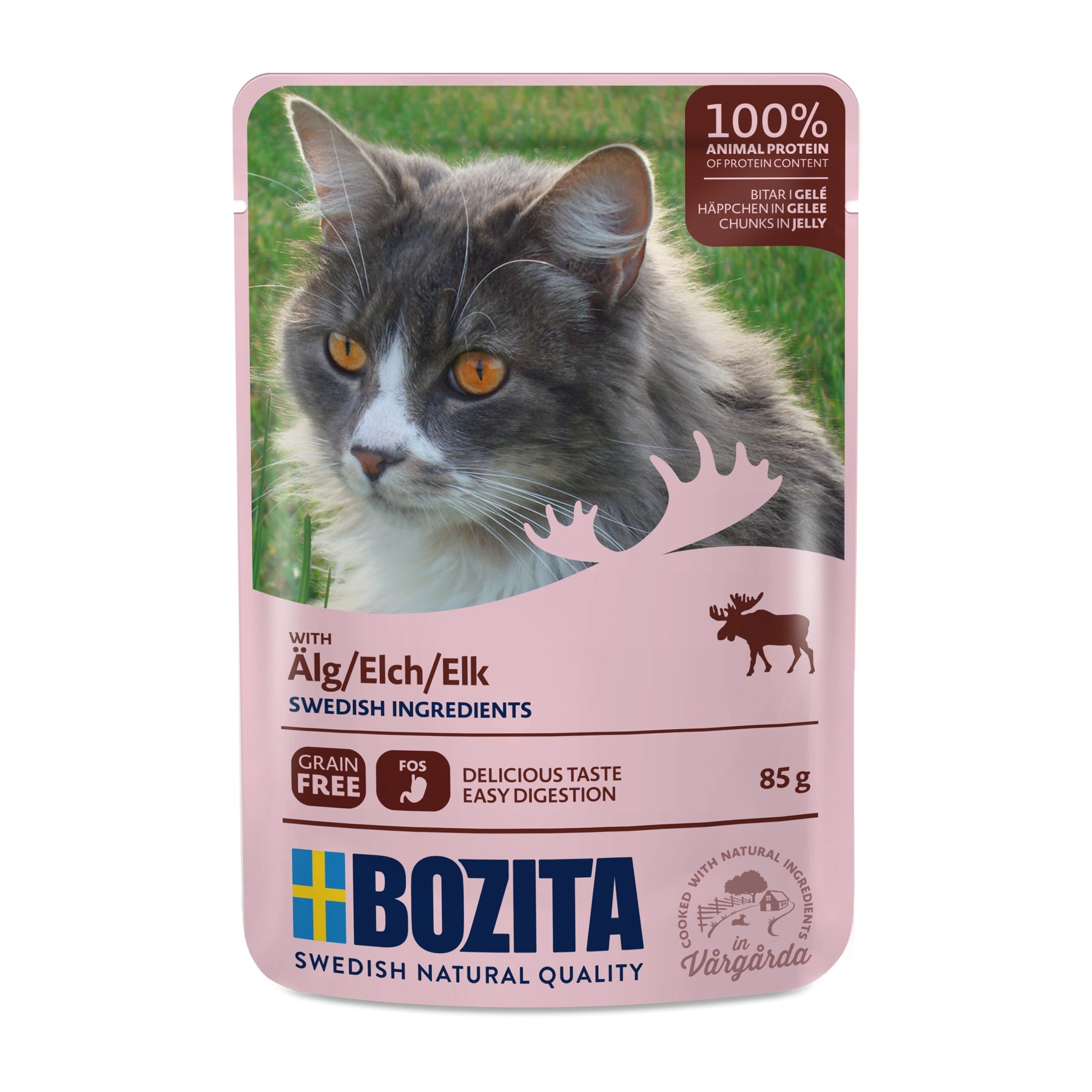 Bozita Elk Chunks In Jelly Våtfoder För Katt 85g