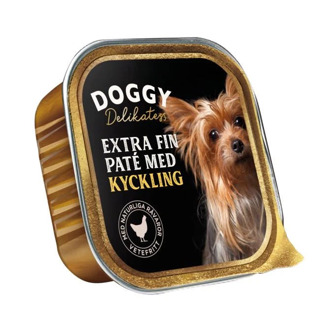 Doggy Delikatess Paté Våtfoder För Hund Kyckling 150g