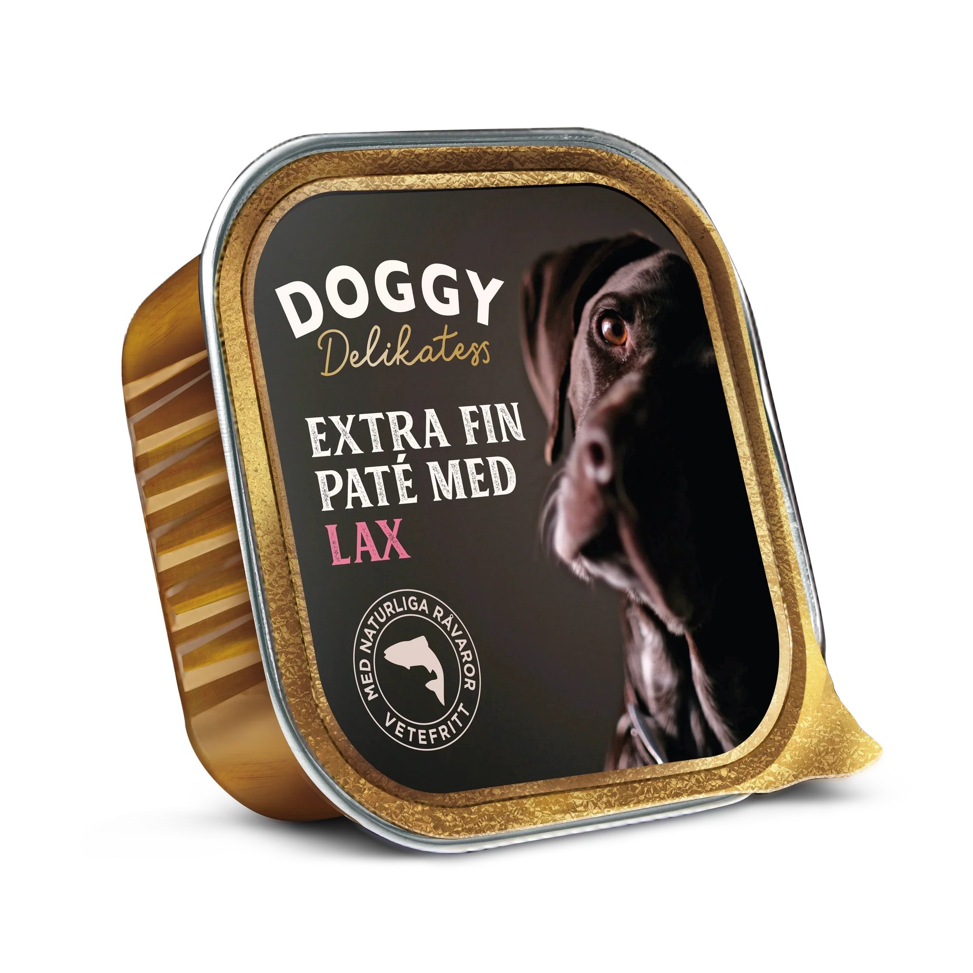 Doggy Delikatess Paté Våtfoder För Hund Med Lax 150g